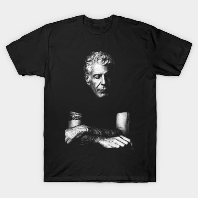 Anthony Bourdain T-Shirt by Stacy Peters Art